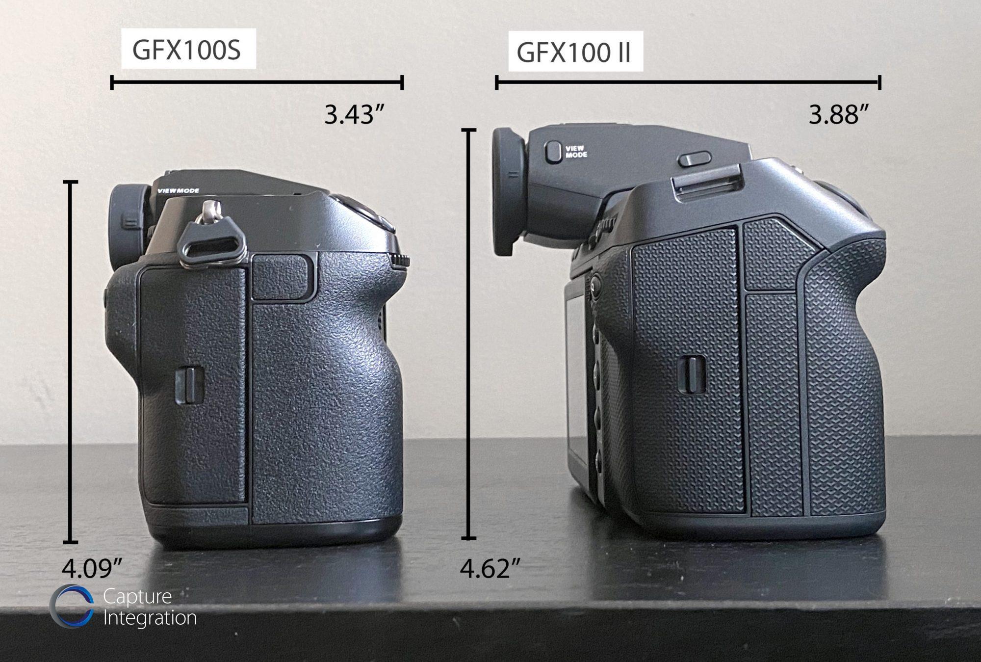 Size Comparison! Fujifilm GFX100 II v. GFX100S
